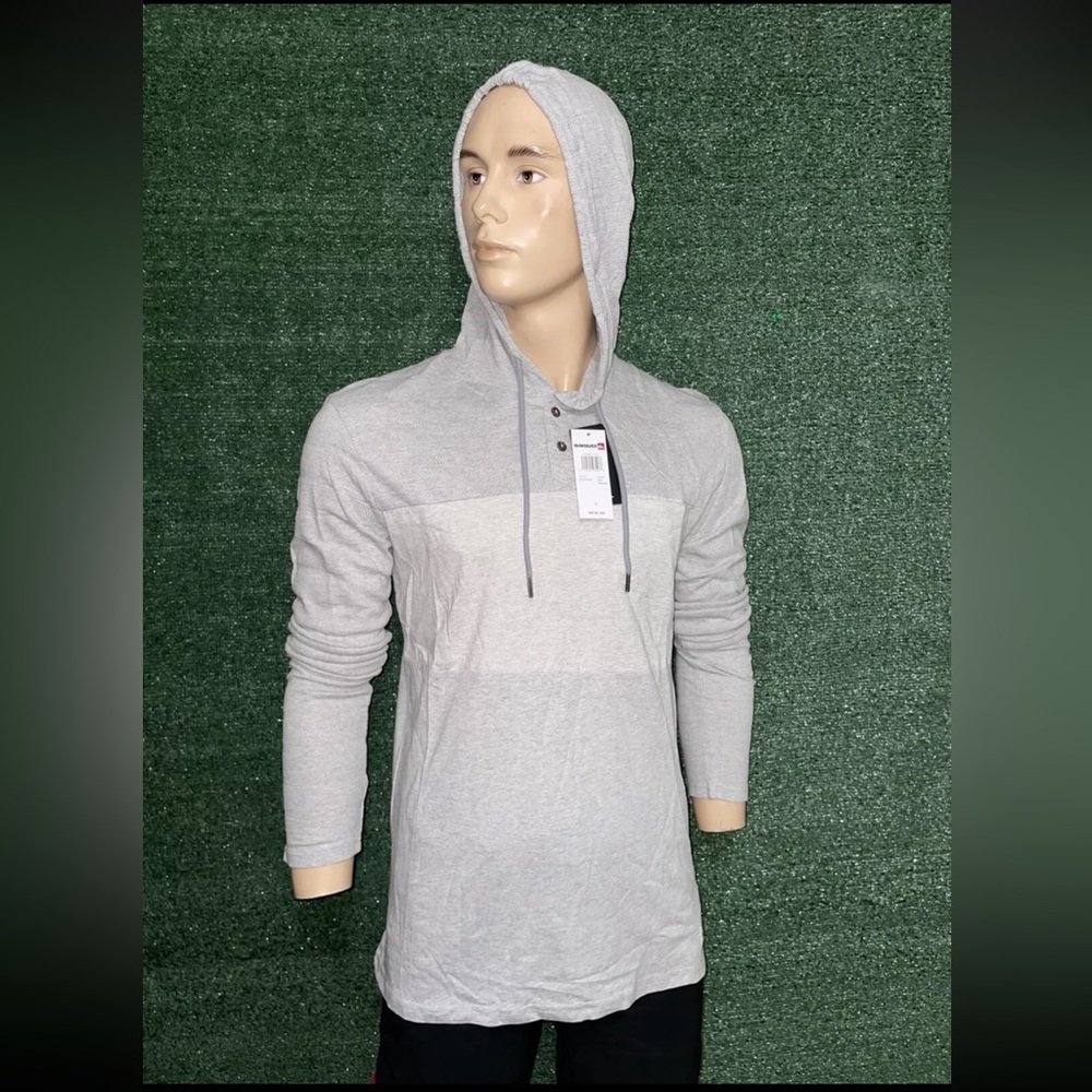 🔥 Quiksilver Mens Light Weight Dynamite Todd Hoodie Gray Size Large